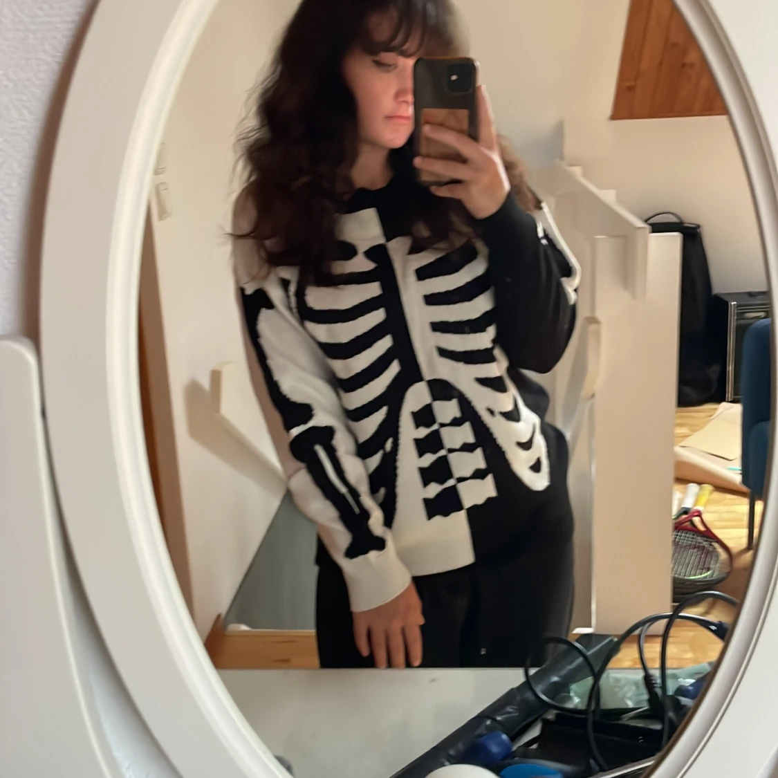 Svartvit skelett-tröja från FSBN - 3