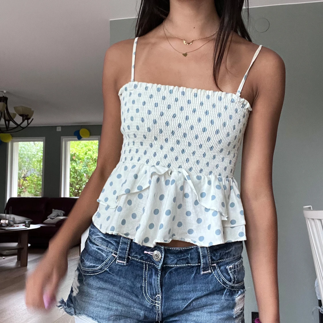 Prickig volangtop från Zara