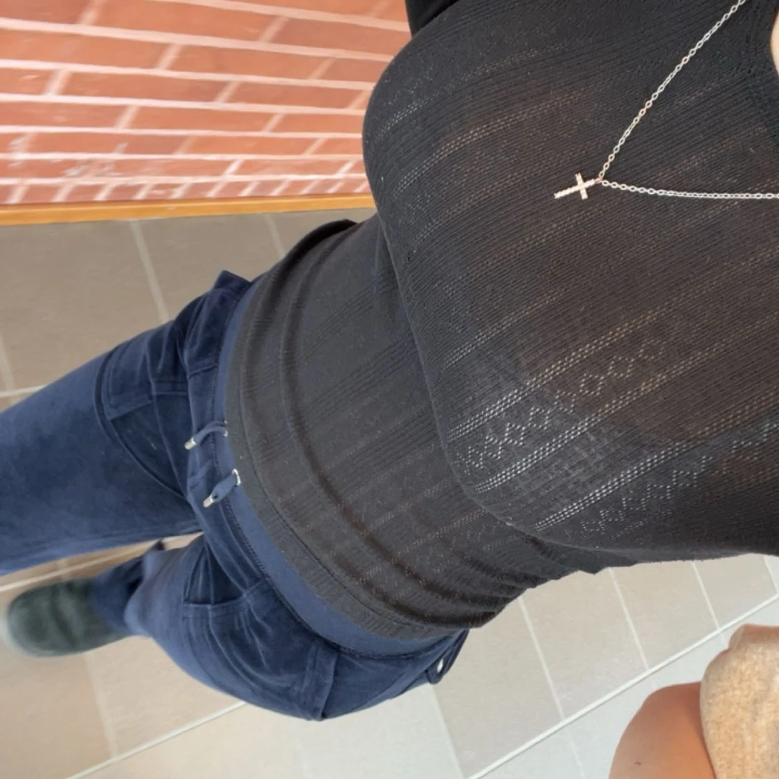 Svart långärmad topp från Monki XS - 1