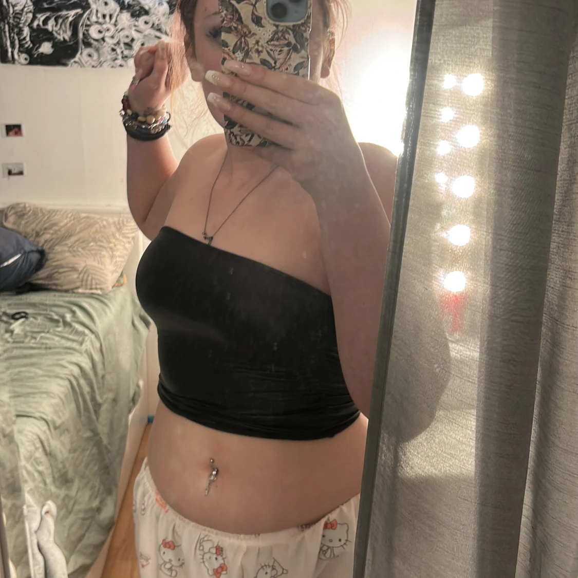 Svart bandeau tubtopp från SHEIN XS - 1