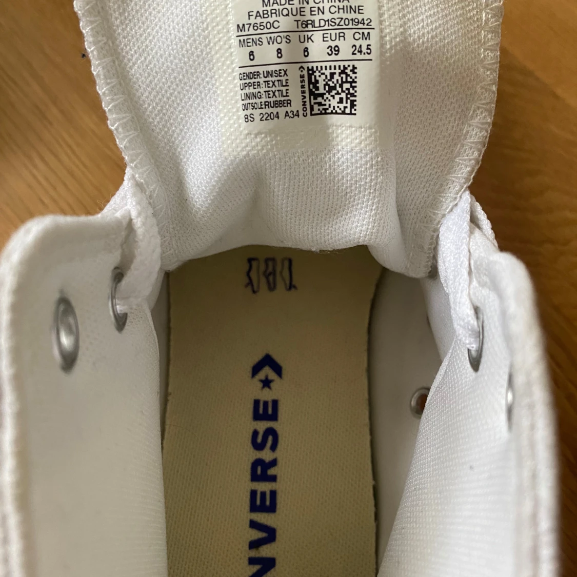 Vita converse skor  - 3