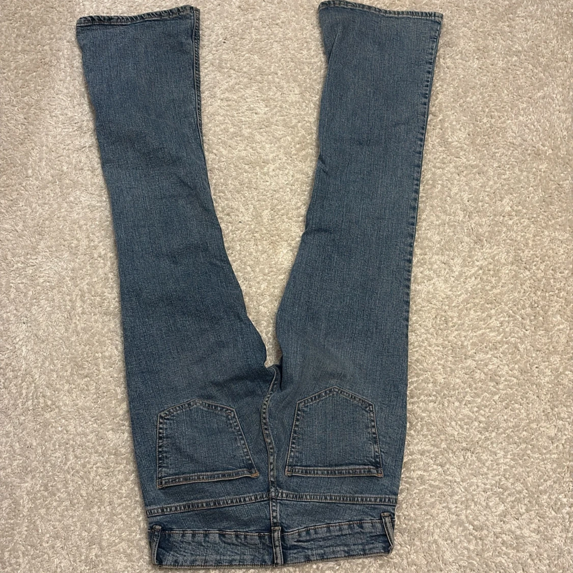 Blå bootcut jeans - 3