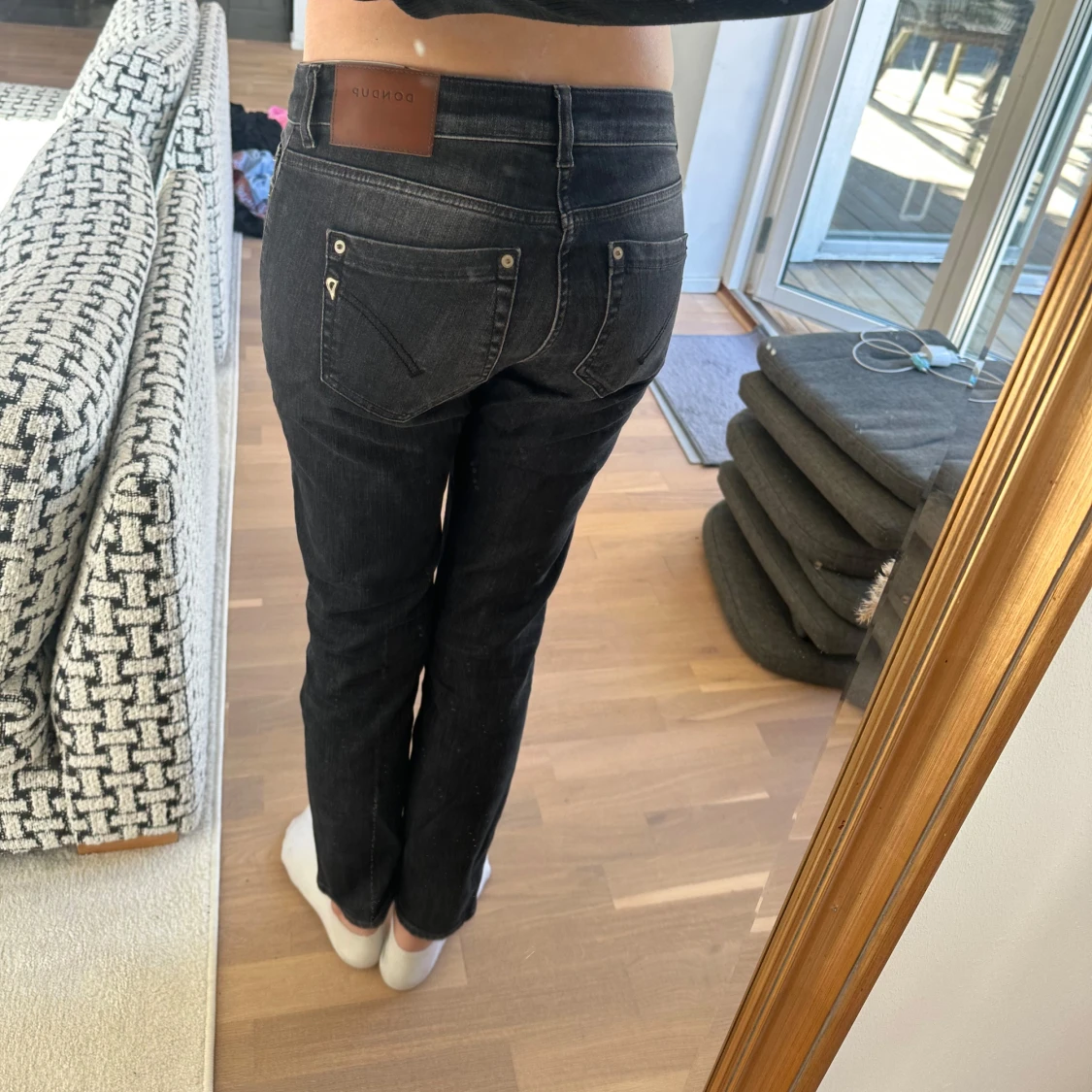 Mörkgrå dondup jeans - 1