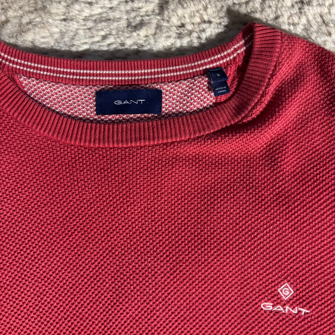 Röd stickad tröja från GANT - 2