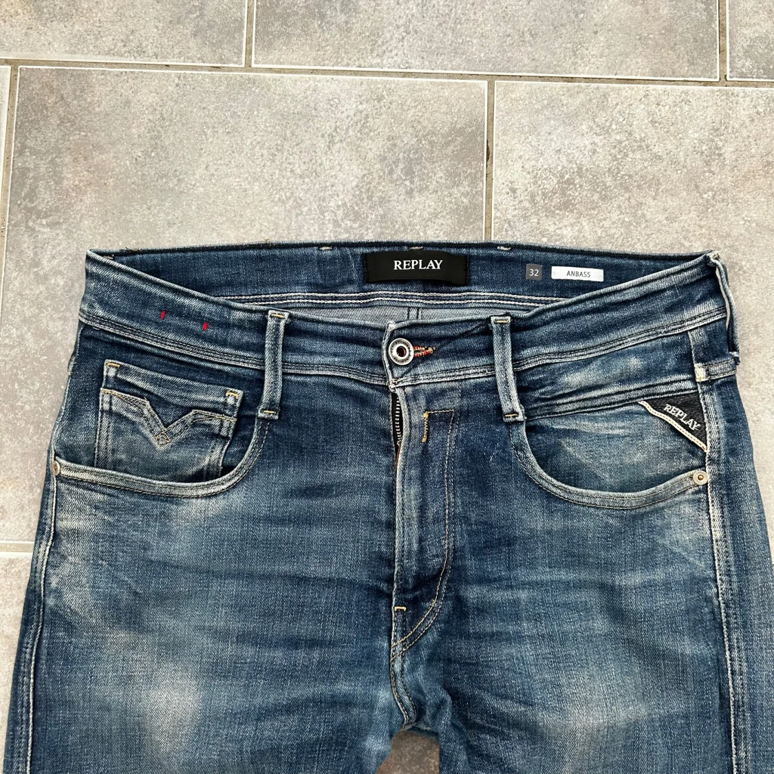 Replay Anbass blå jeans herr - 2