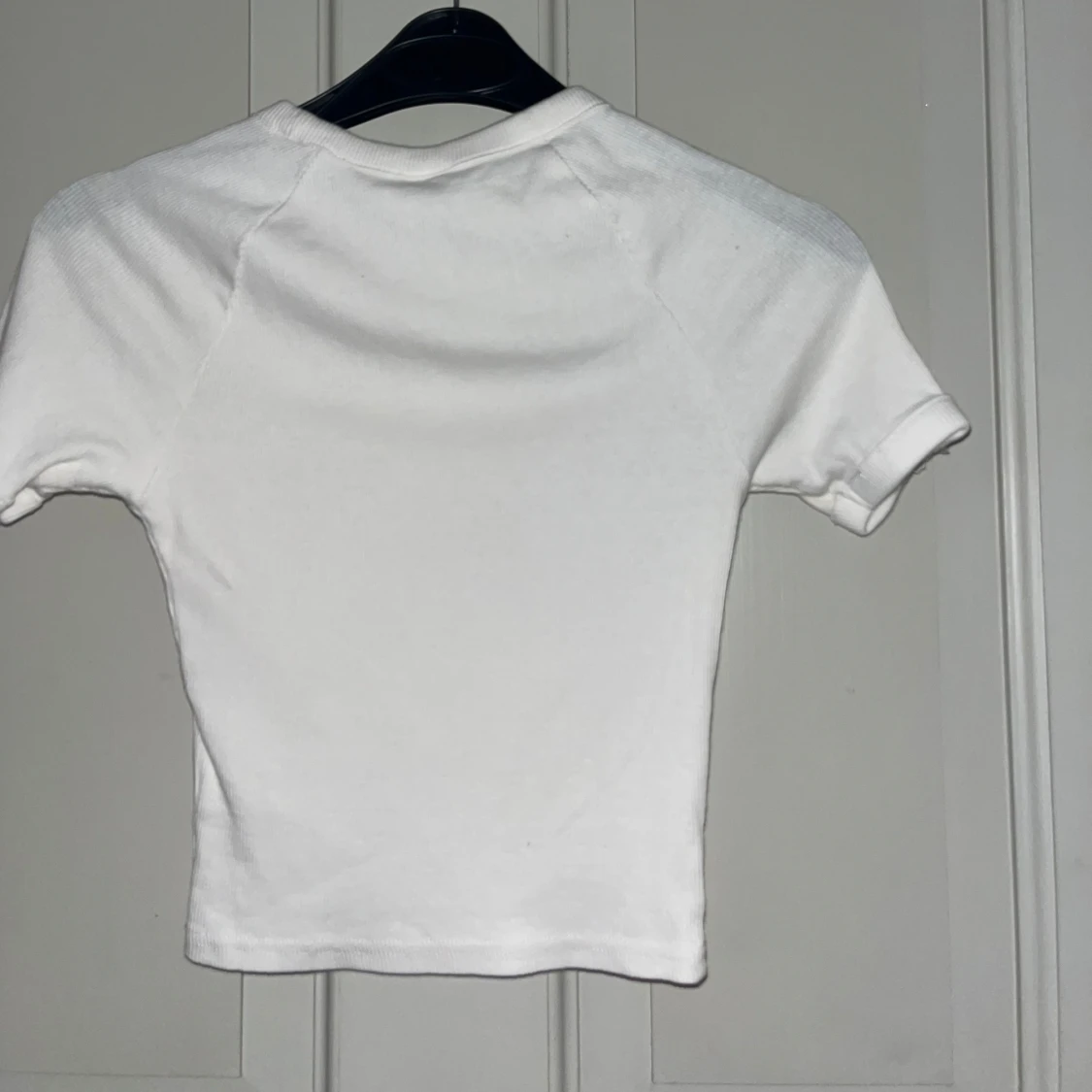 Vit ribbad topp H&M - 1