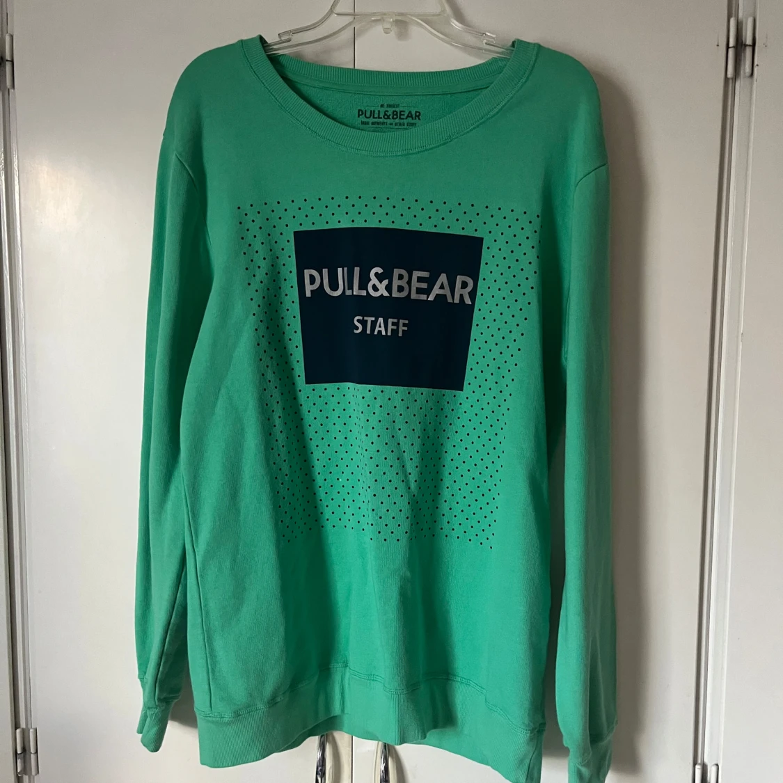 Grön Pull&Bear sweatshirt med print