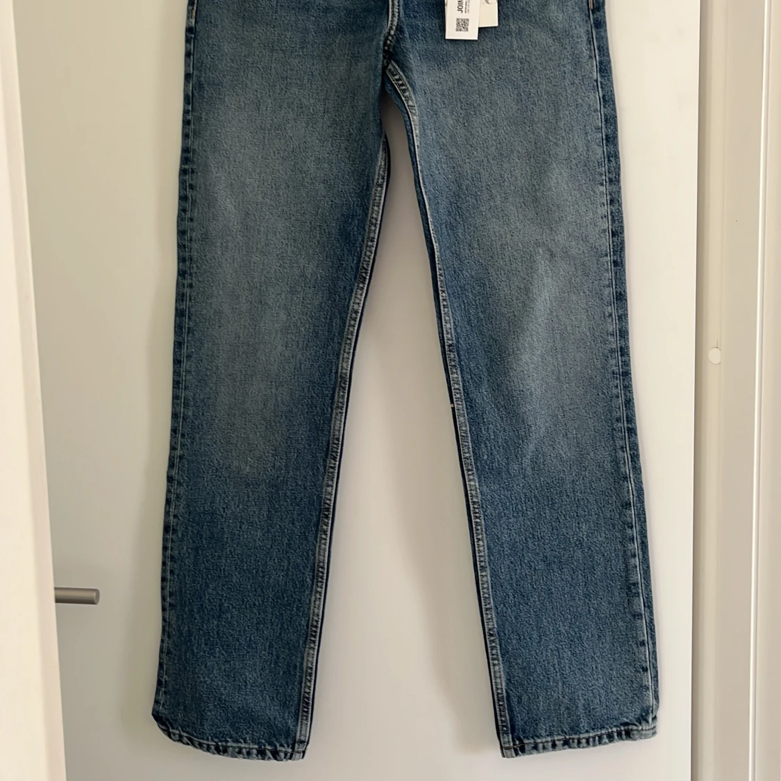 Blå raka jeans från Zara, strl 36 - 1