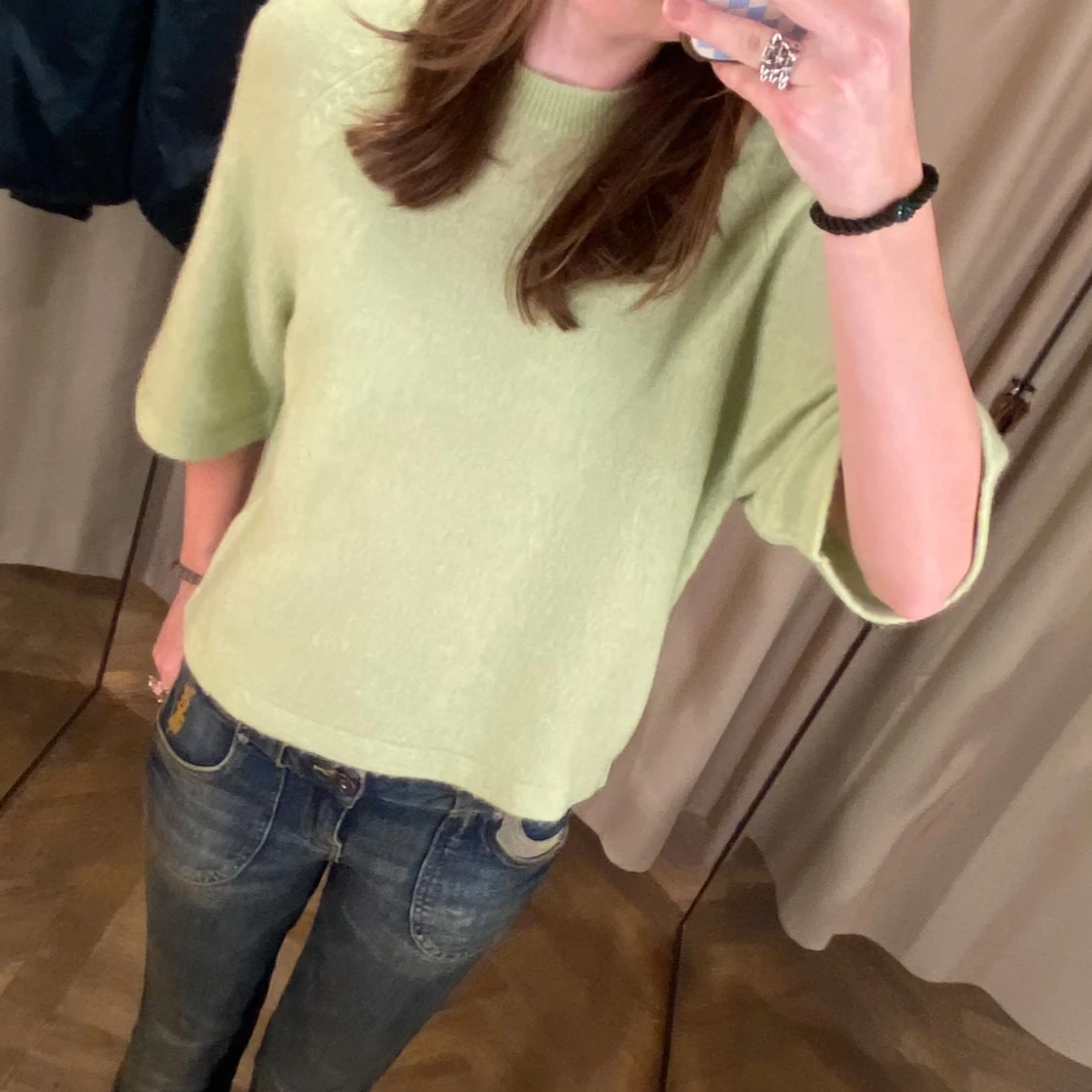 Ljusgrön stickad tröja & Other Stories