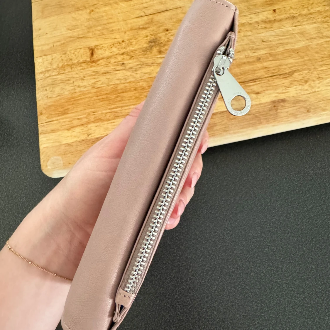 Rosa plånbok med dragkedja - 3