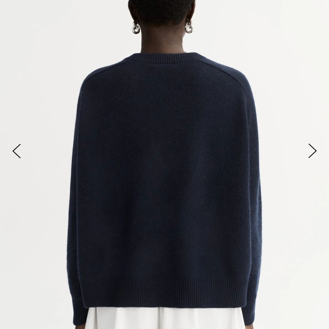 Mörkblå kashmirtröja Soft Goat - 2