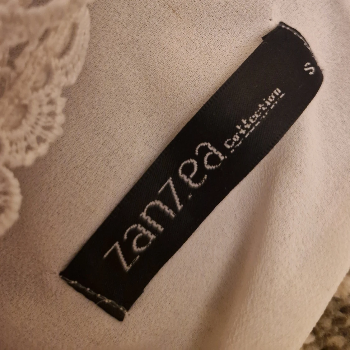Vit blus med spets från Zanzea - 2
