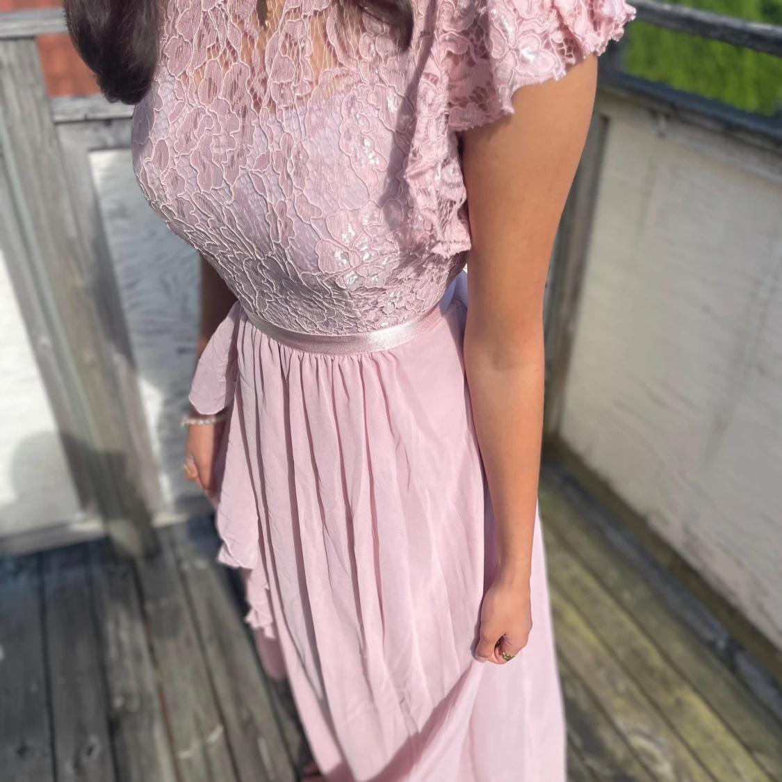 Ljusrosa balklänning och/eller långklänning med spets - 3