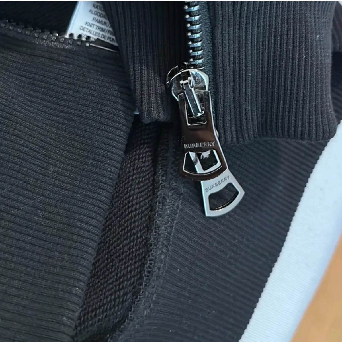 Svart Burberry Zip Hoodie - 3