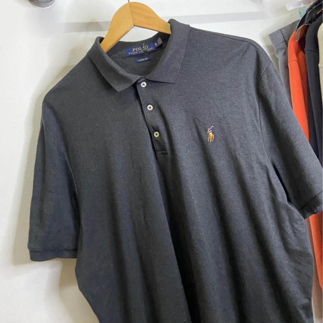 Mörkgrå pikétröja från Polo Ralph Lauren - 1