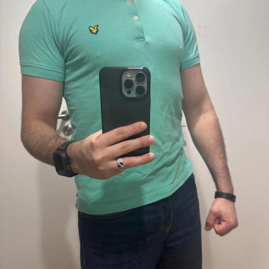 Mintgrön piké från Lyle & Scott
