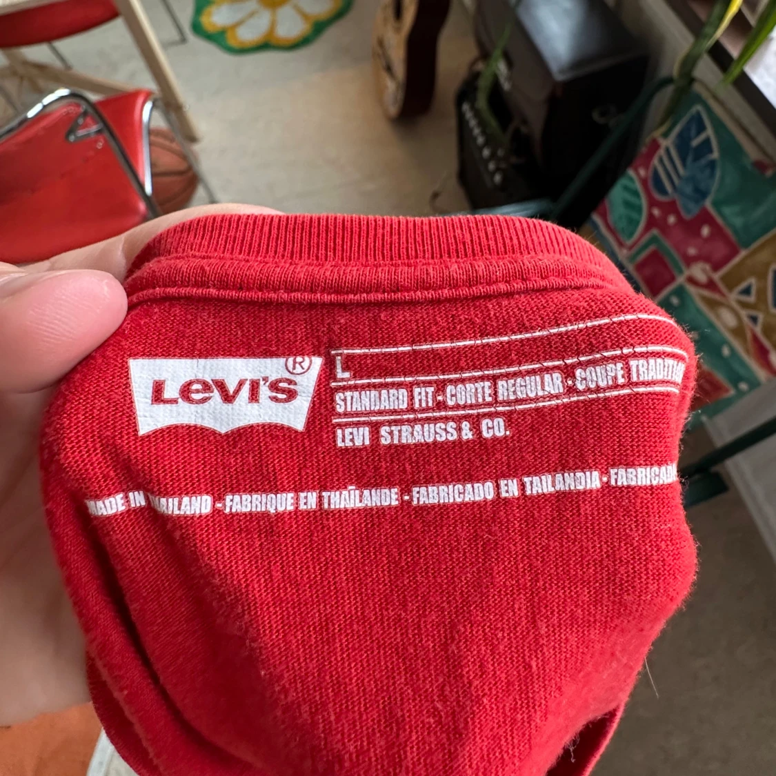 Röd långärmad tröja från Levi's - 2