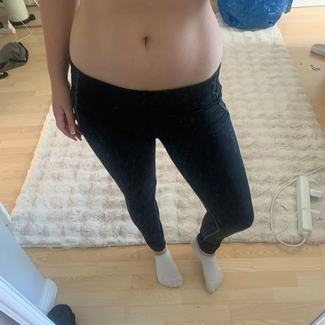 Svarta träningsleggings - 2