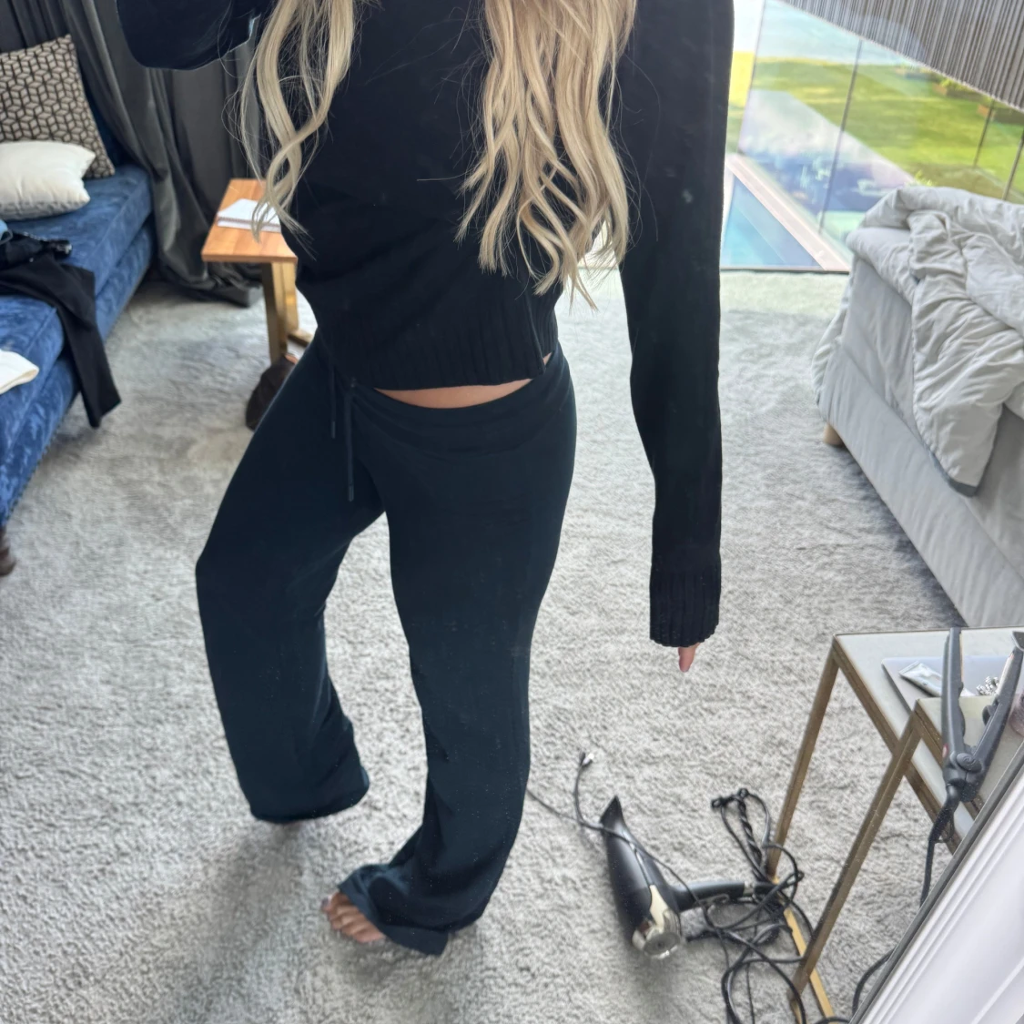 Blå mjukis byxor  - 3