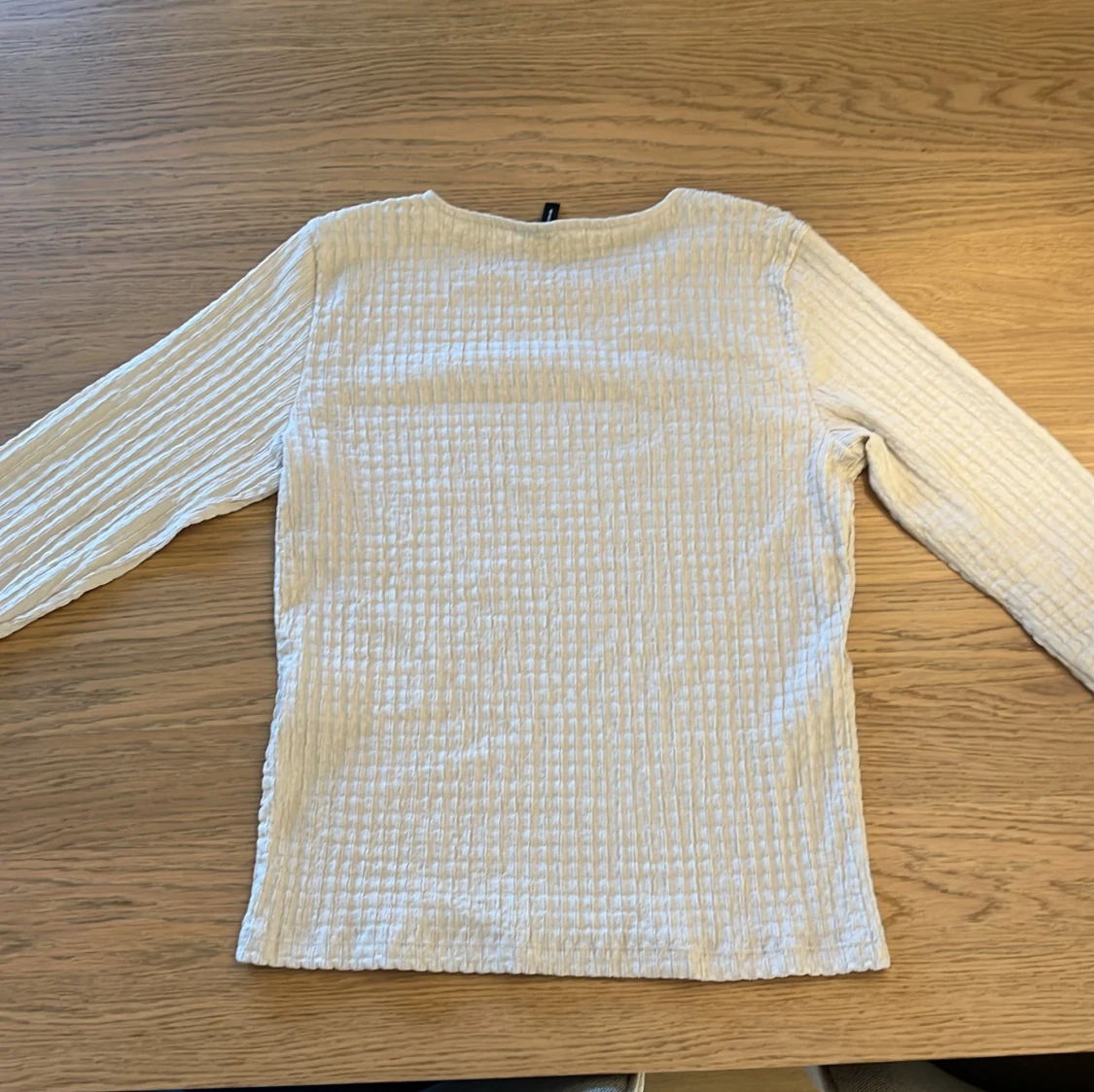 Vit ribbad långärmad topp Vero Moda - 1