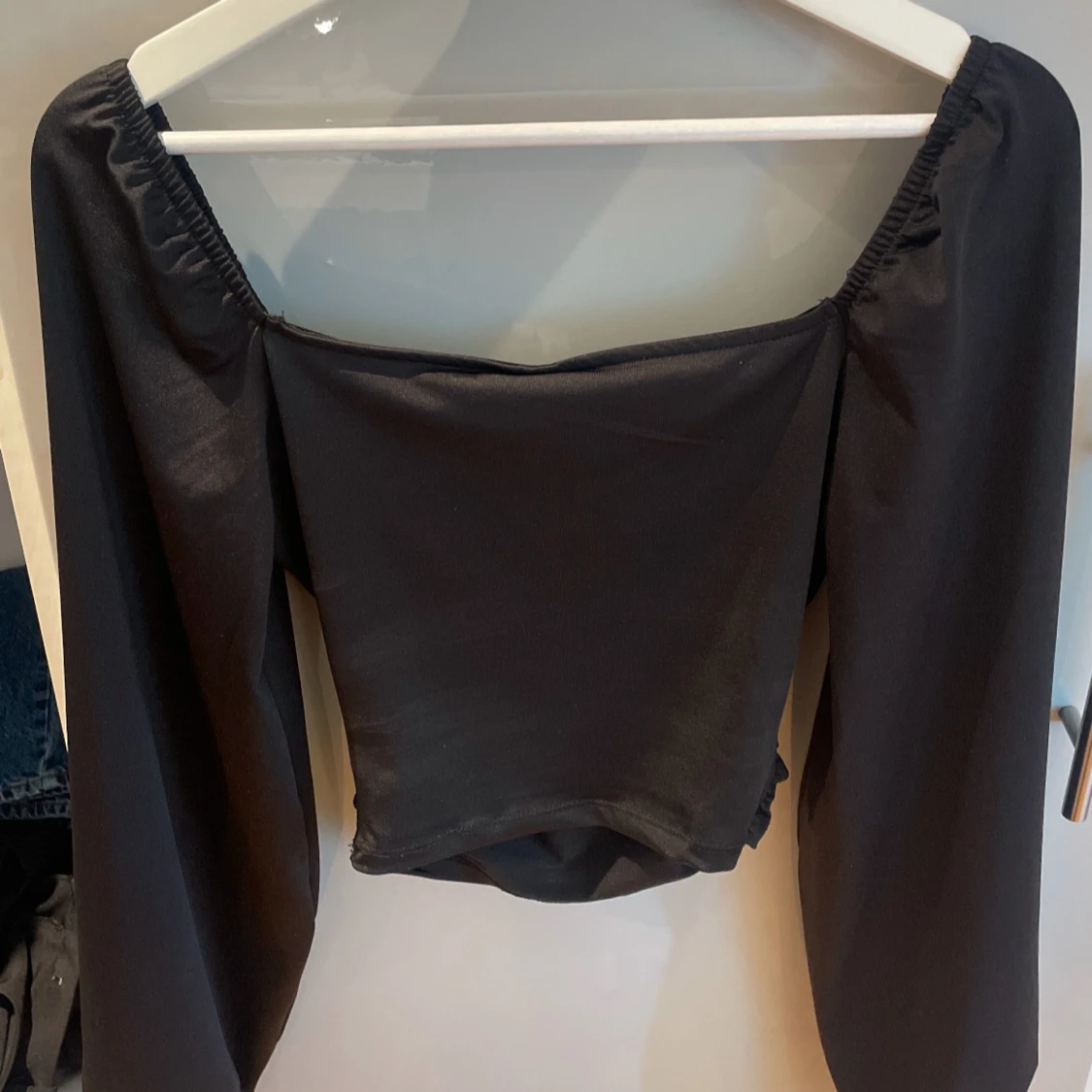 Svart långärmad topp från Nelly - 3