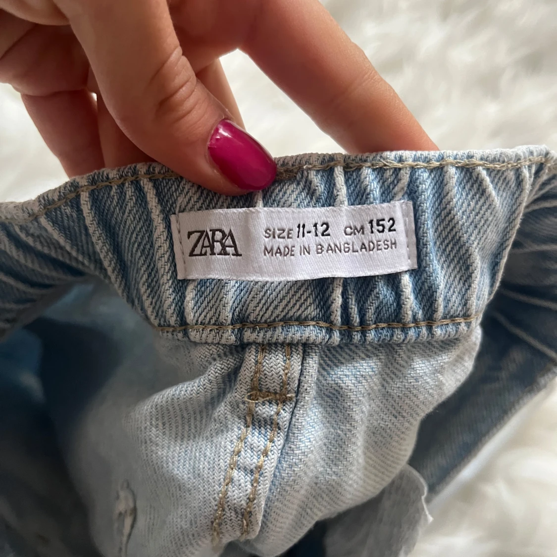 Ljusblå jeansshorts från Zara - 2