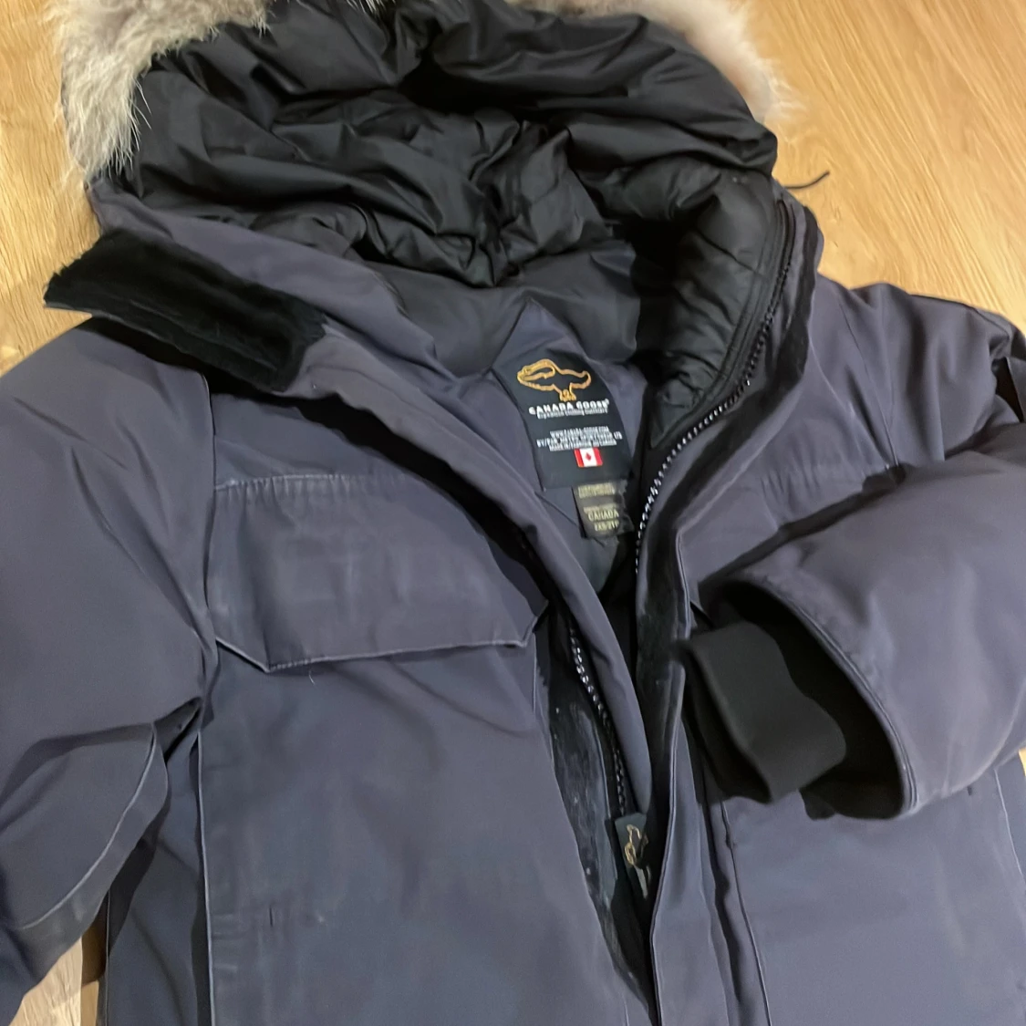 Mörkgrå Canada Goose dunjacka XS - 3