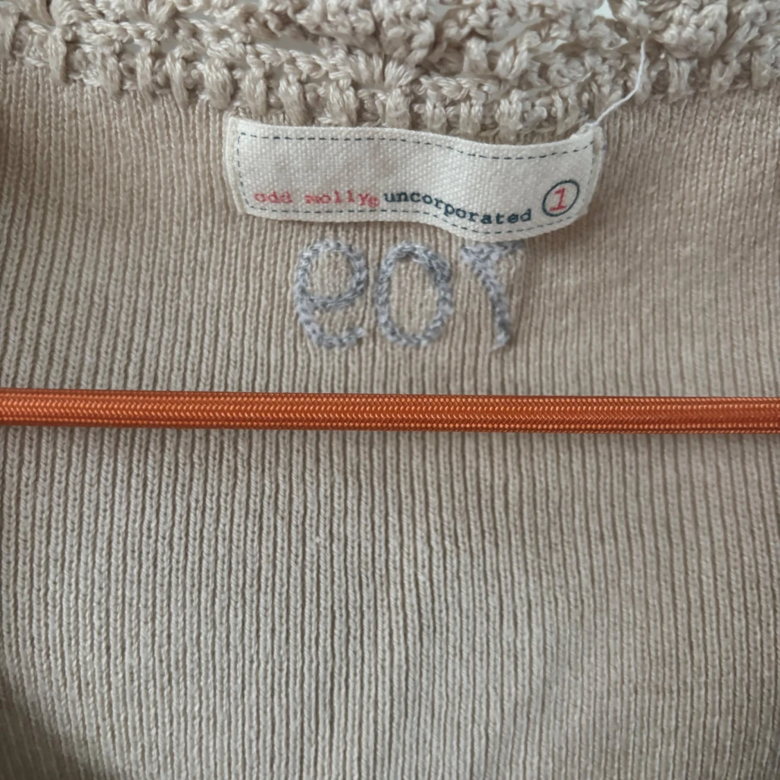 Beige kofta från Odd Molly med spets - 2