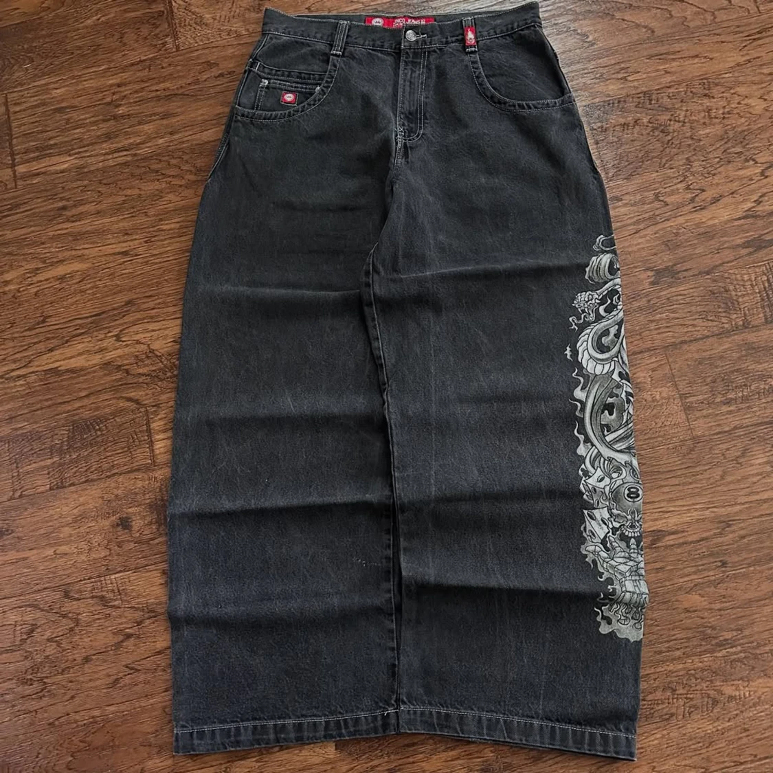 Svart lång jeanskjol från JNCO