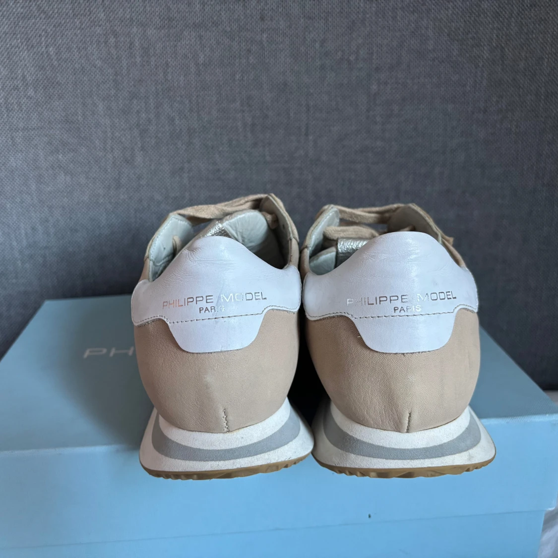 Beige Philipe Model Trainers - 3