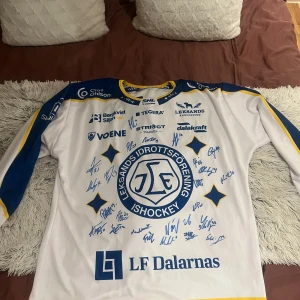 Signerad Leksand-matchtröja 24/25 - Säljer min signerade Leksandströja som jag vunnit. Den är aldrig använd och lappar sitter kvar. Den är signerad av samtliga spelare från säsongen 24/25.