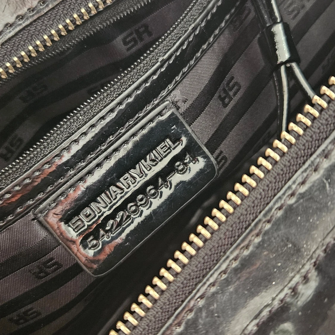 Randig axelväska från Sonia Rykiel - 1