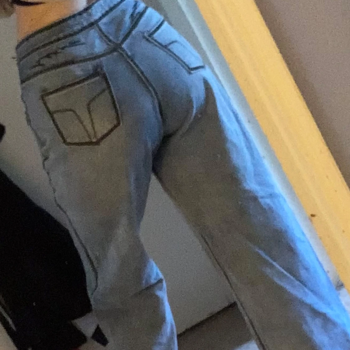 Miss sixty Ljusa högmidjade wide leg jeans med bling • RRFG&R - 1