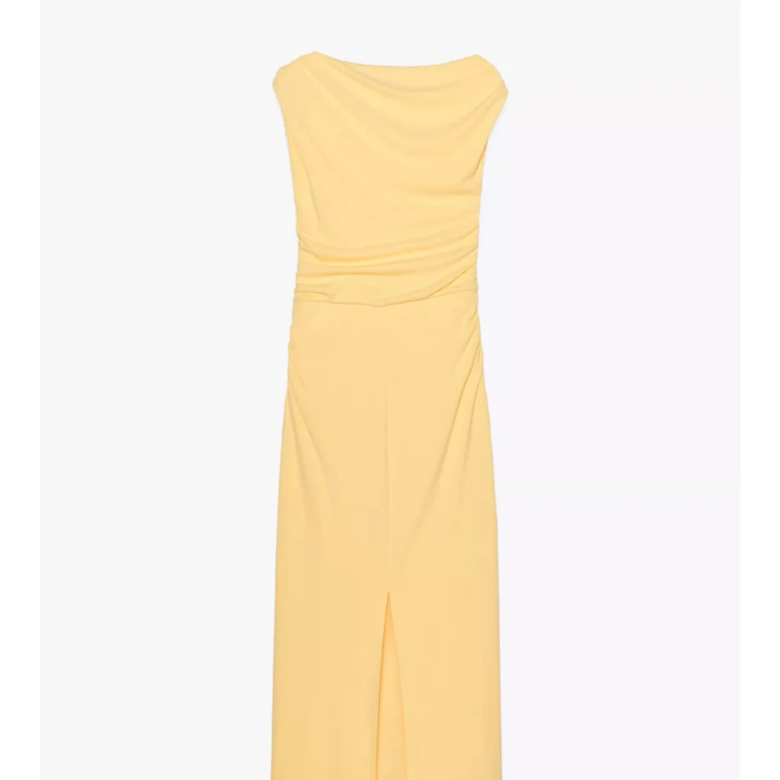 Vit asymmetrisk långklänning  - 3