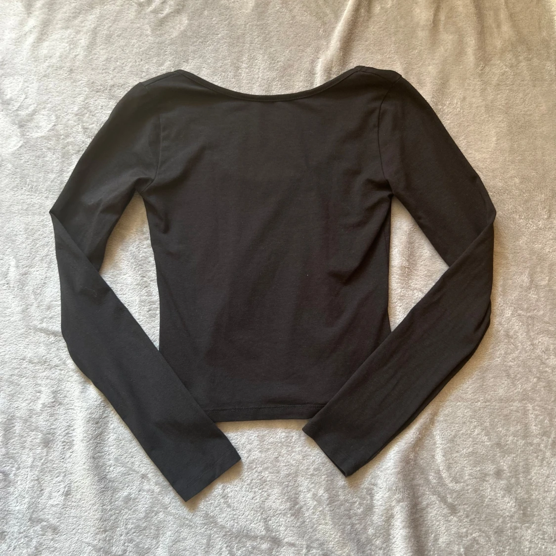 Svart långärmad topp Gina Tricot