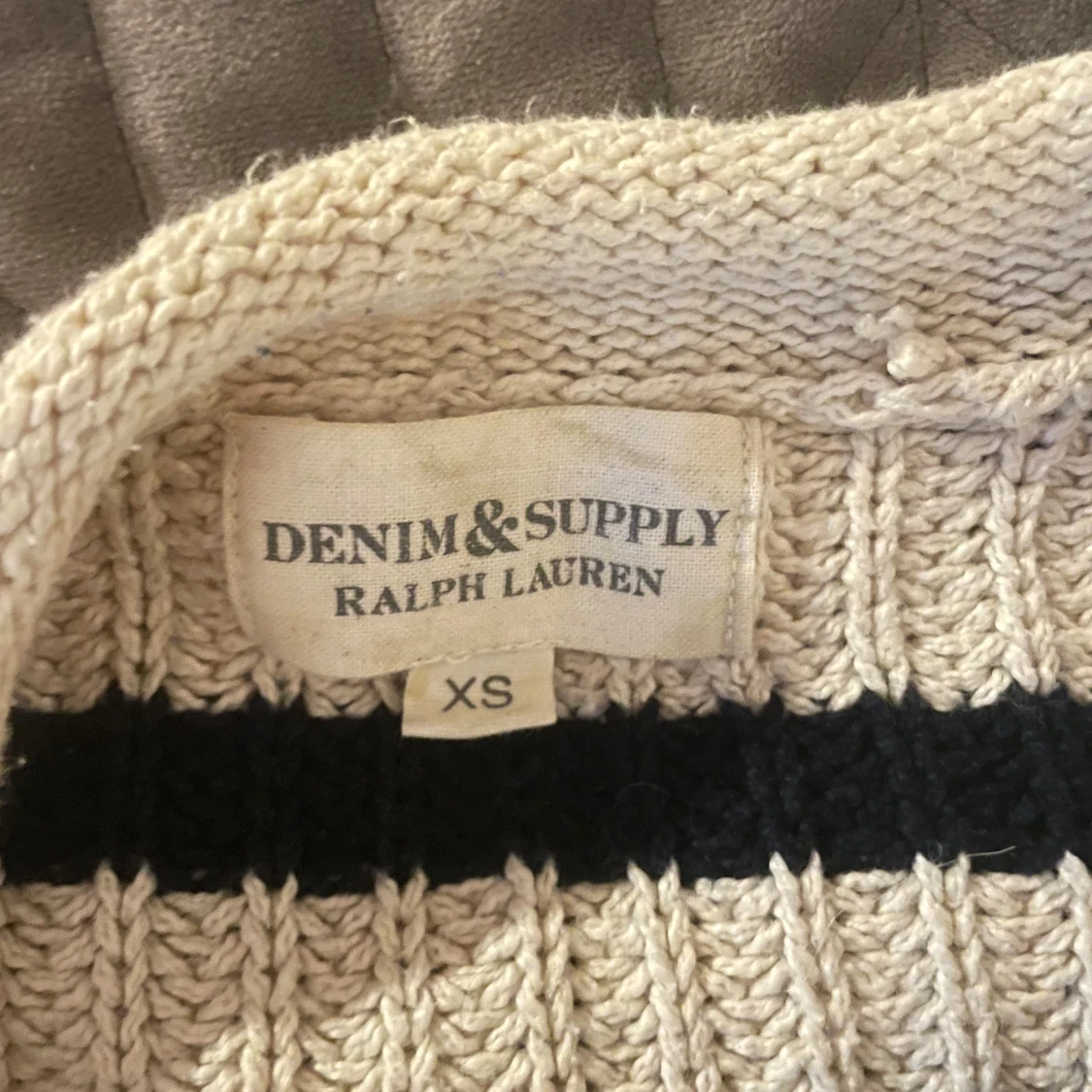 Randig stickad tröja Ralph Lauren XS - 2