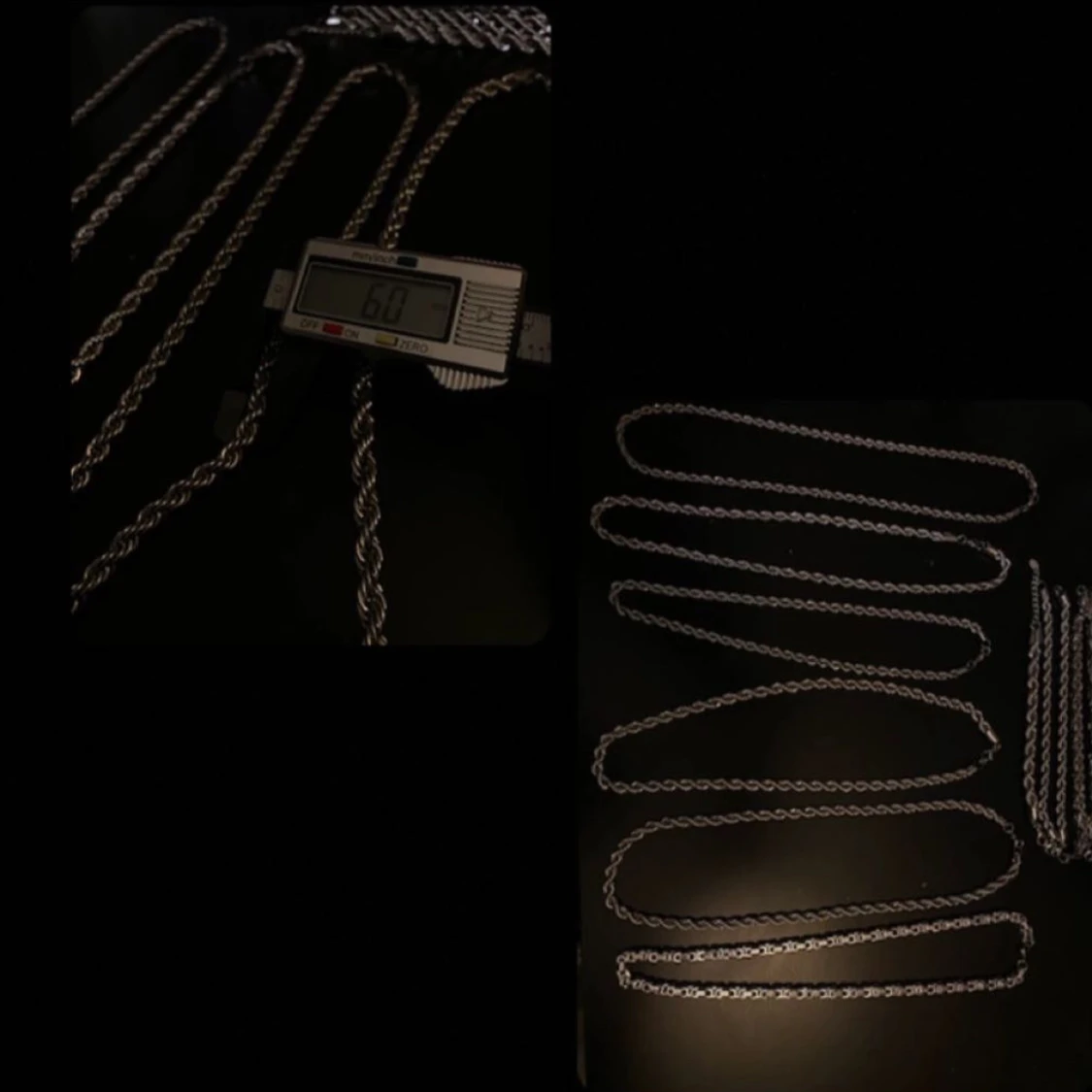 Cordell halsband 6mm 60cm silverfärgat - 1