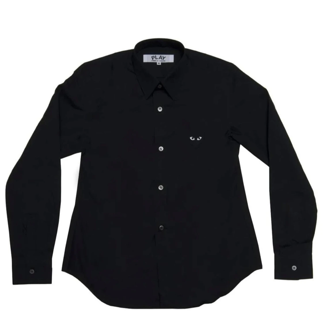 Comme des Garçons PLAY, Svart skjorta XS