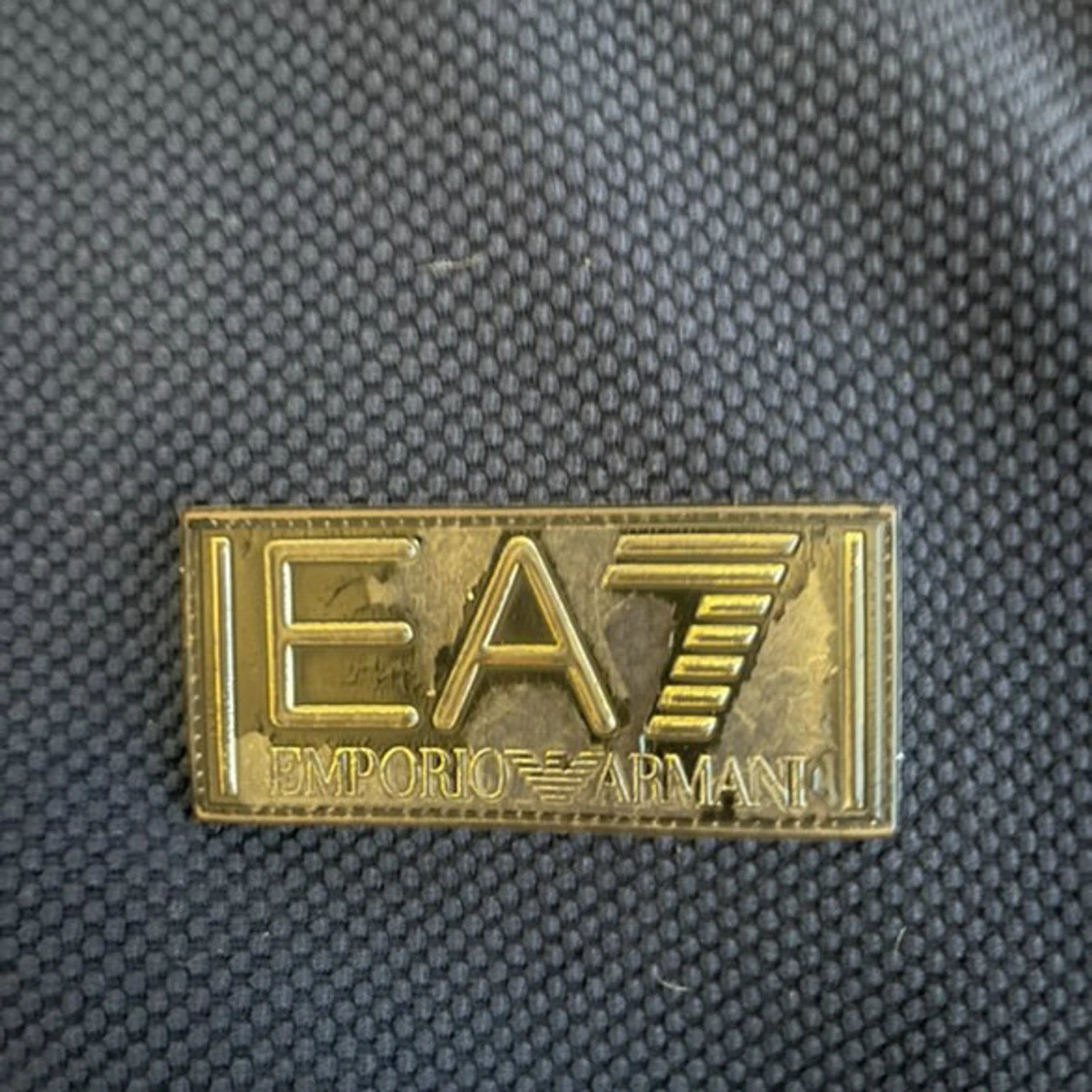 Blå EA7 hoodiejacka med dragkedja - 3