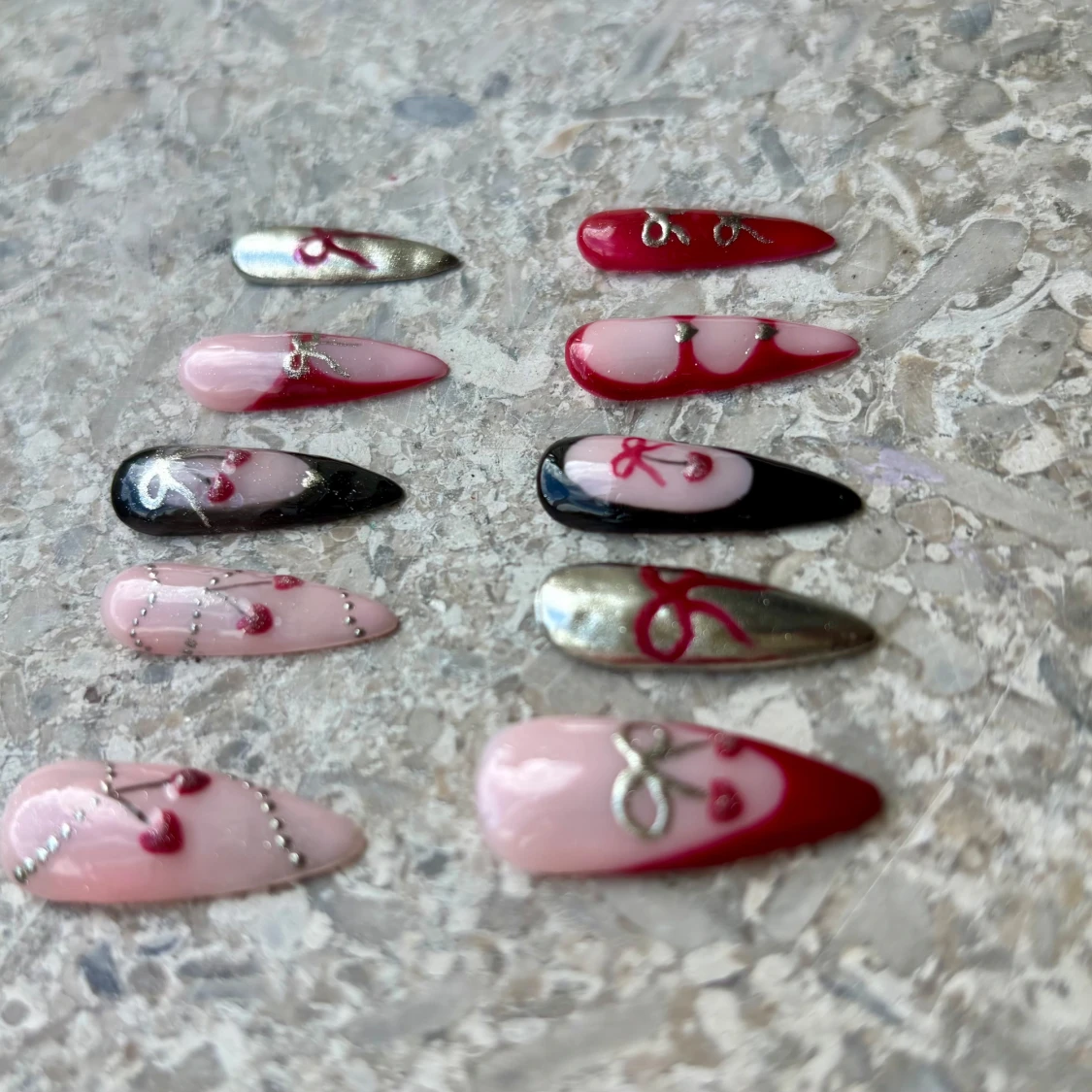 Handgjorda Coquette Press on-naglar || S - 1