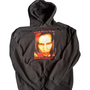 Vintage Marilyn Manson oversized hoodie - Vintage sällsynt Marilyn Manson hoodie, Storlek L med snygg boxy fit. Överlag i grymt skick
