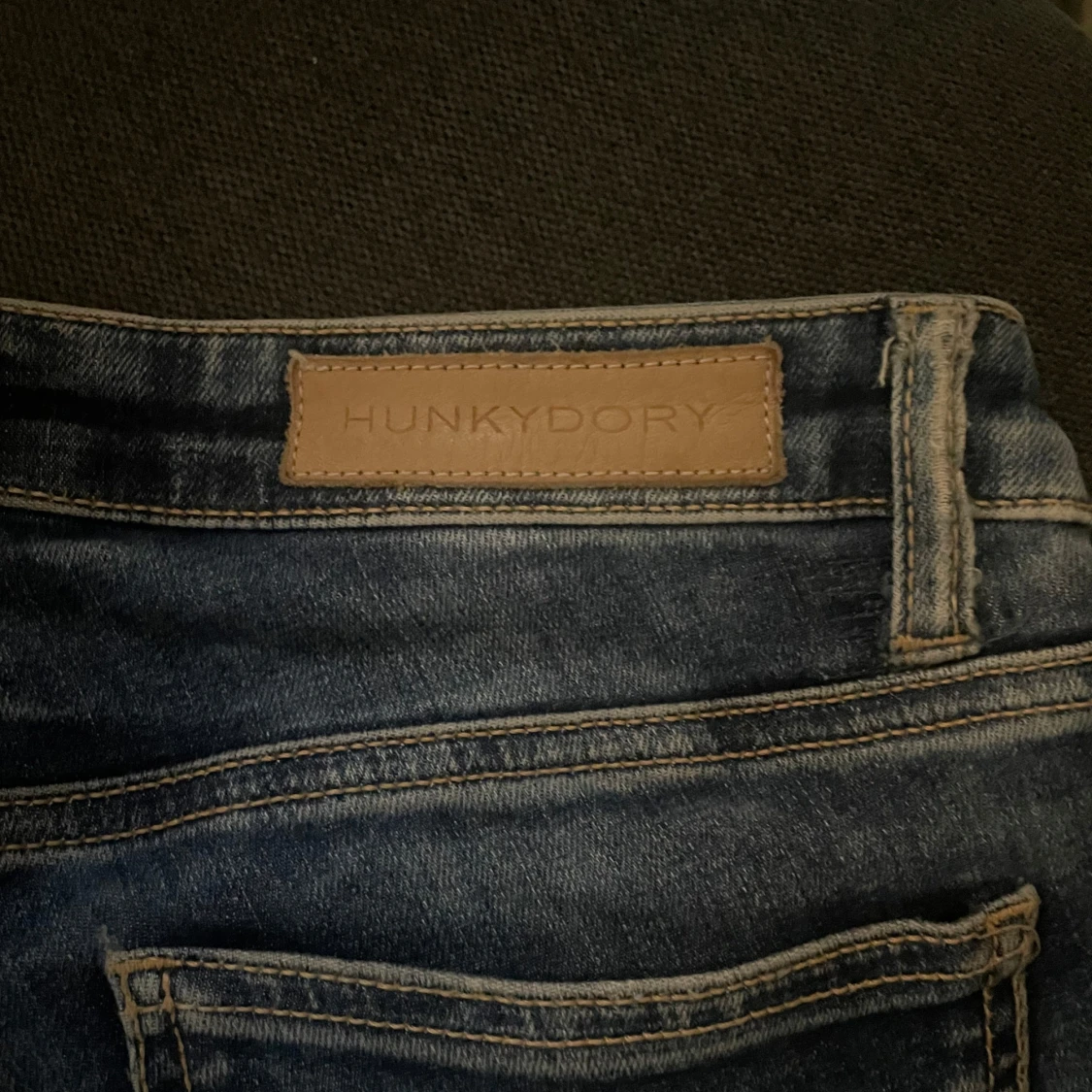 Blåa low waist jeans - 2