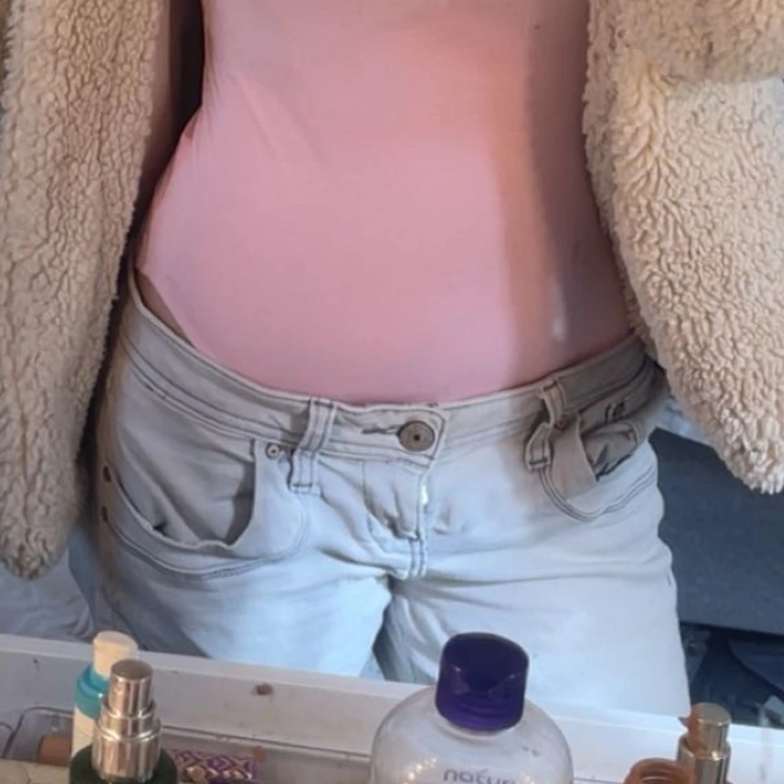 Grå bootcut jeans - 3