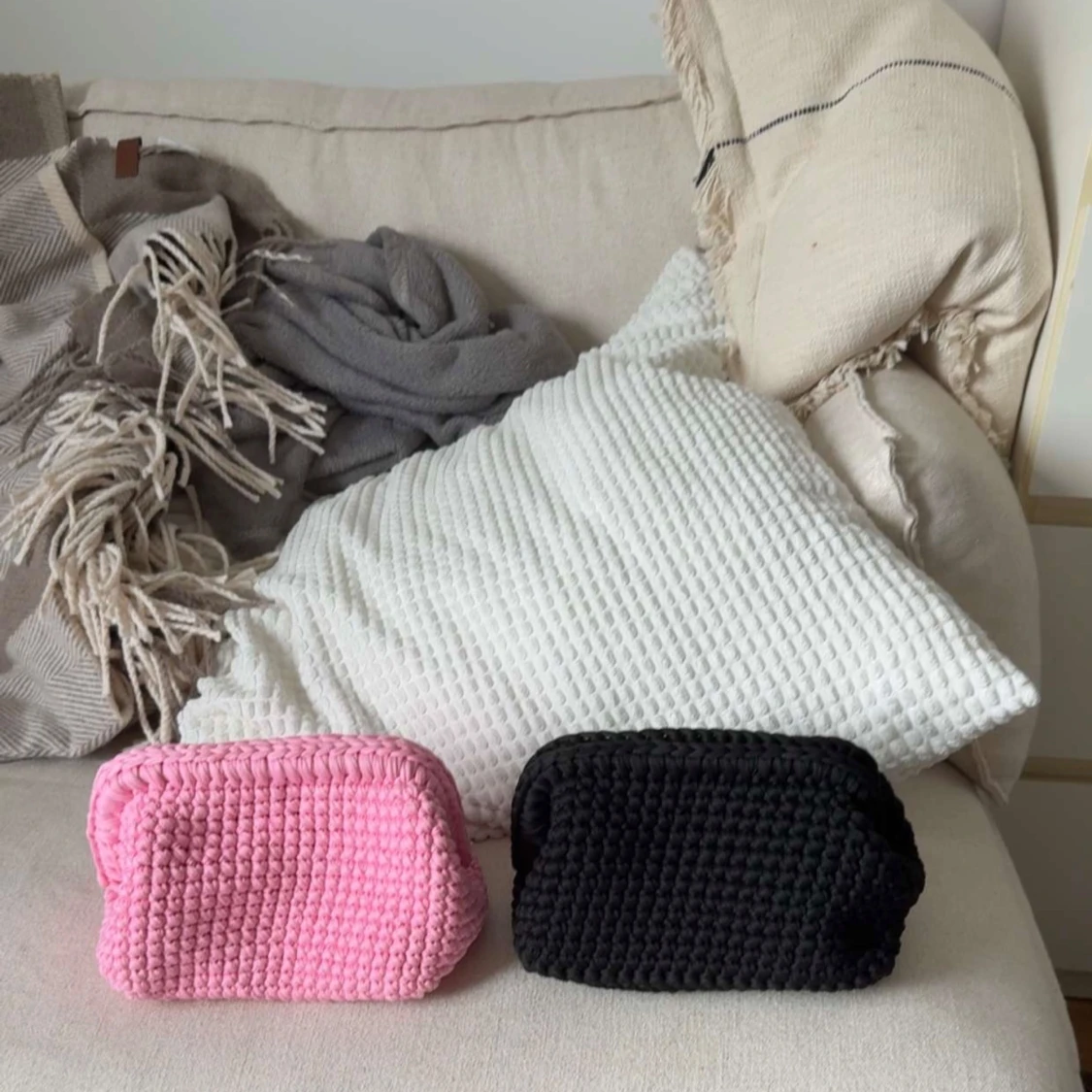 Superfina virkade väskor