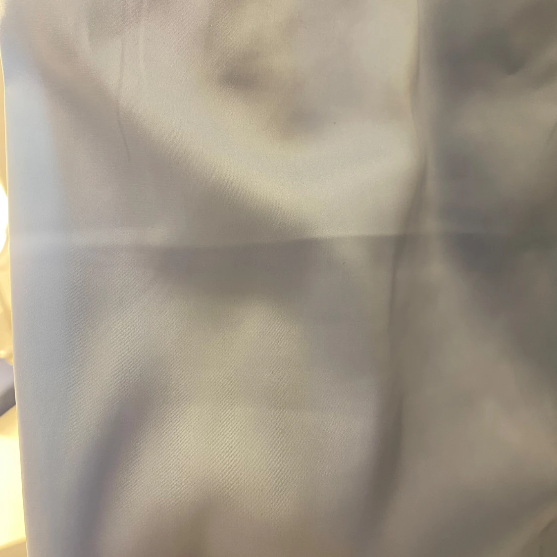 Ljusblå långklänning med slits - 3