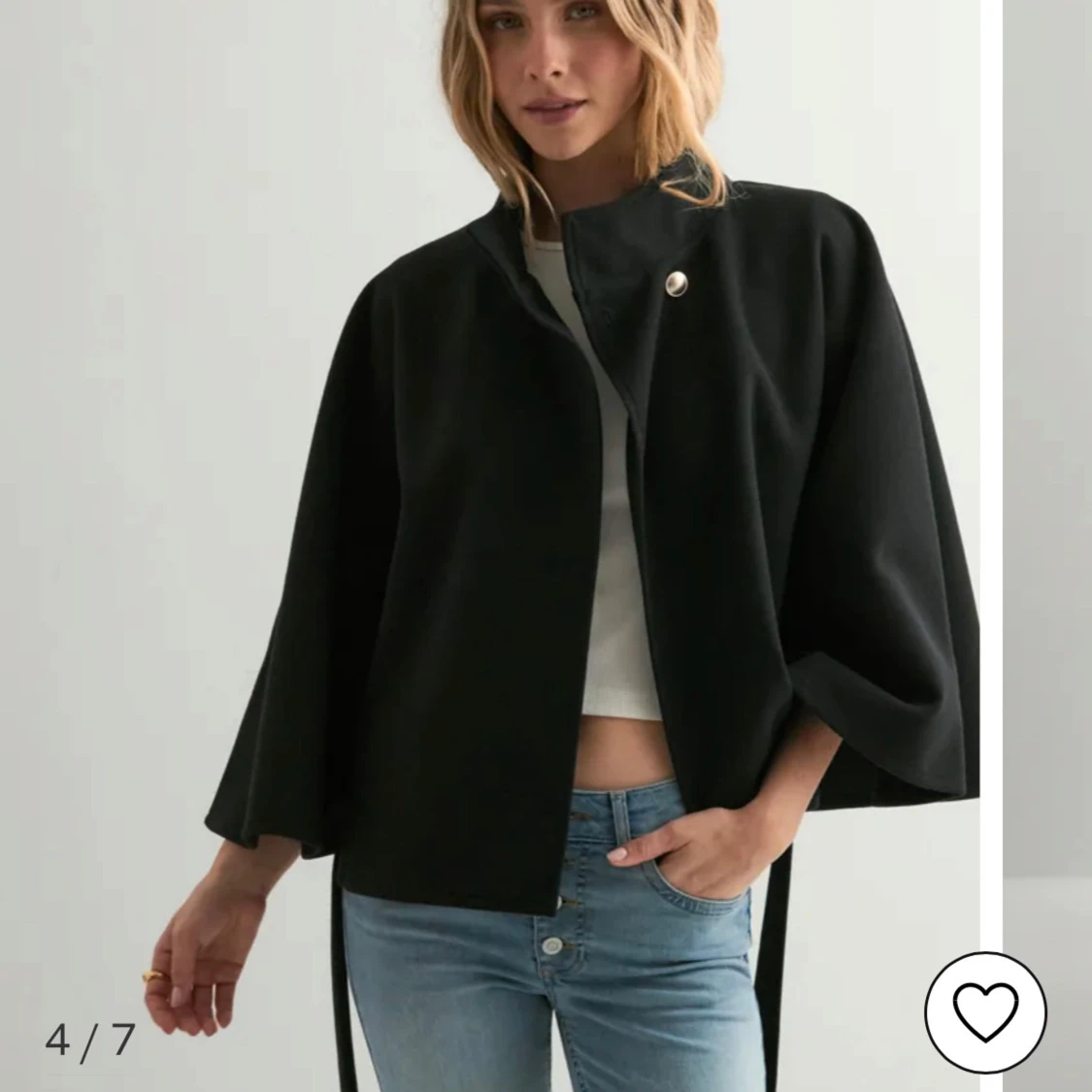 Svart ponchokappa från Nelly - 3