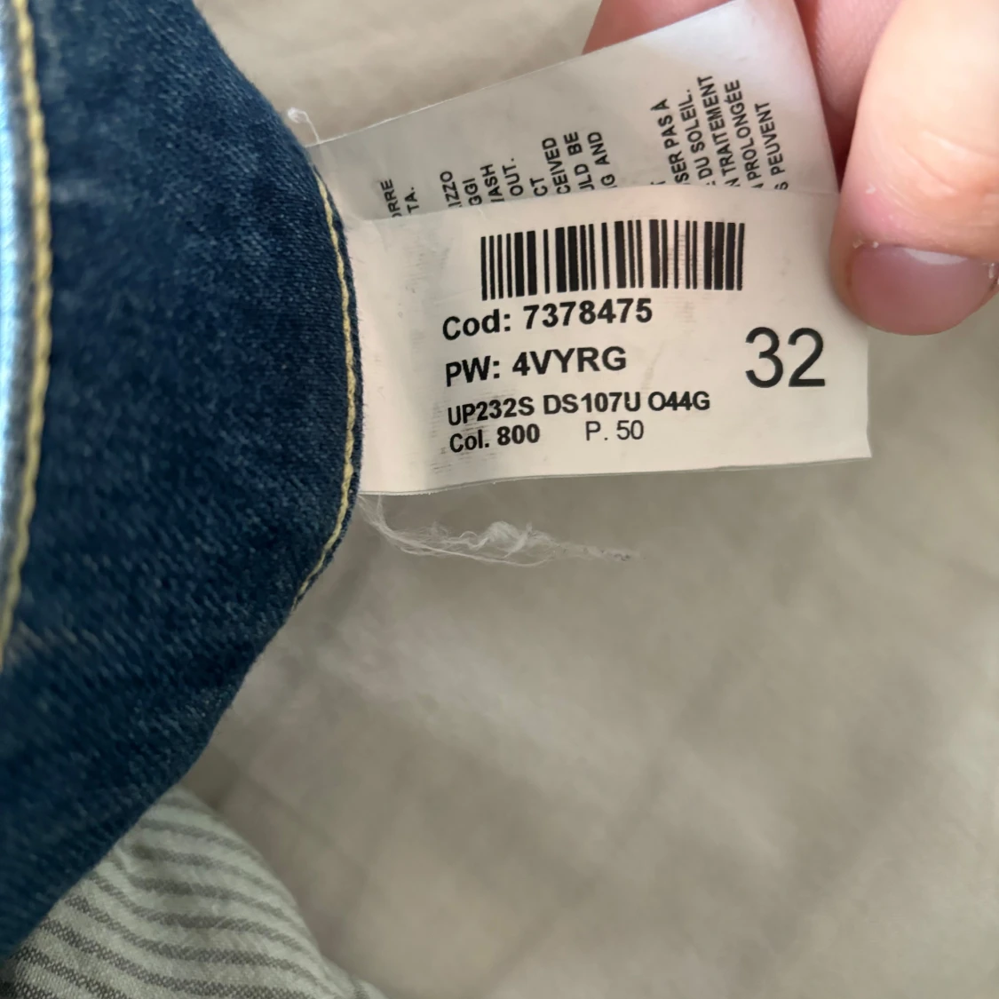Blå slitna jeans från Dondup, stl w32 och L30 - 3