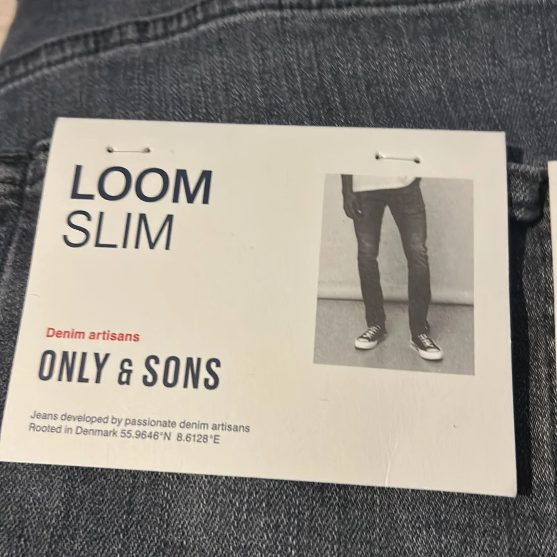 Grå slim fit jeans från Only & Sons - 2