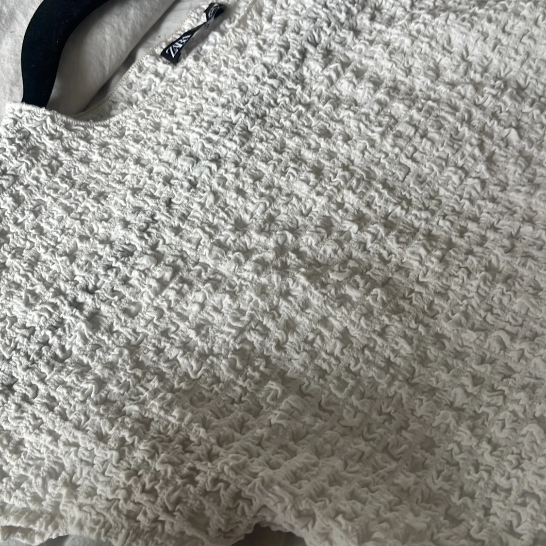 Vit strukturerad topp från Zara - 3