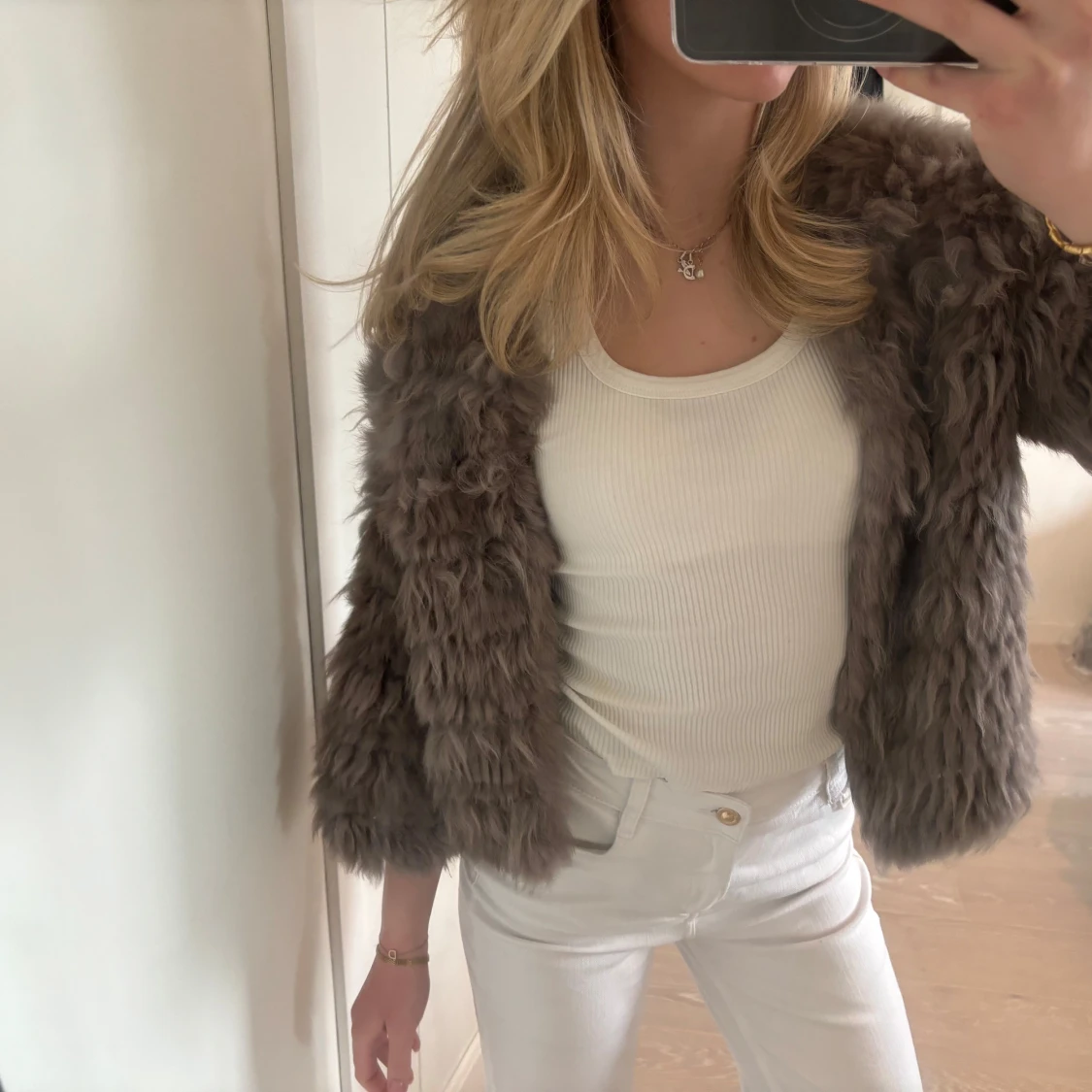 Kofta i äkta kaninpäls - 3